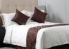 Queen Size 3cm Stripe Jacquard Luxury Hotel Bed Linen For Sheraton Soft and Comfortable