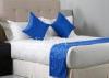 300TC Polycotton Embroidery Luxury Hotel Bed Linen Sets For 5 Star Hotel , Europe Style