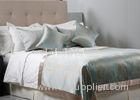 Oxford Style Frill Plain White Luxury Hotel Bed Linen with Top Grade Cotton Sateen