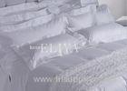 One cm Stripe 250TC Comfortable Luxury Hotel Bedding Sets White Combed Cotton