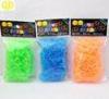 Glow Dark Color Rainbow Loom Elastic Bands With Printed Header Bag