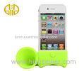 Green Wireless Silicone Iphone 5 / 4 Horn Speaker with Custom Logo