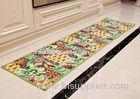 Art sense flowers comfortable washable kitchen rugs , indoor floor mats