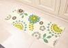 White Dandelion flowers style Anti-slip printed floor mats for Home decoration in kitchenroom , 451
