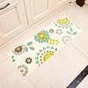 White flowers design anti slip Printed Floor Mats for Hotel / Restaurant