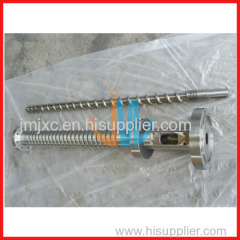 Bimetallic screw and barrel for blow moulding machine