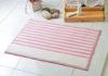 Pink & white strong water absorption 100% Acrylic Bath Mat of tufting process