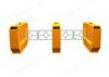 RS485 Yellow Swing Barrier Gate With IR Sensor Anti-pinch Bi-direction Door