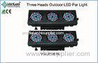 DMX-512 Auto Operation Three Heads Outdoor LED Par Light 108pcs 1W IP65 Waterproof