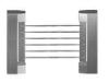 Indoor 180 Angle Two-way Direction Manual Swing Gate with 304# Stainless Steel Plate