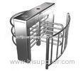 Stainless Steel Biometric Full Height Turnstile With LED Display For Apartment