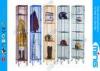 Powder Coated Wire retail display stands Mesh Lockers for drying wet clothing