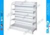 Single Sided Supermarket Display Shelves steel Light Duty with Wire mesh