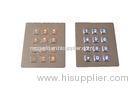 Industrial waterproof metal led backlit illuminated keypad with 0.45mm short stroke