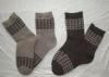 Comfortable Warm Mens Wool Socks With Woven Jacquard For Autumn / Winter