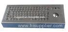 Metal pc keyboard / Stainless steel keyboard with laser trackball 82 keys