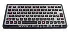Electroplated titanium black rear panel mounted keyboard with Linux , Unix , Mac OSX