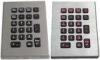 IP65 21 key marine keyboard , stainless steel keyboard with red backlight
