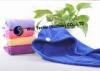 Eco-friendly Solid Color Hair Drying Turban , 82g Hair Wrap Towel for Spa