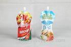 Resealable Stand Up Pouches ZiplockPackaging for Drinks , Water