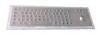 IP65 static rated 69 key industrial metal keyboard with trackball mechanical