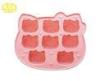 Non - stick Red Flexible Silicone Ice Cube Trays for home Ice Mold Type