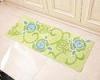 Shockproof green Microfiber Floor Mat for home dinning room / Kitchen