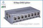 Intelligent 8 Ways DMX Splitter Lighting Control Console Professional Stage Lighting Equipment