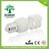 Half Spiral Compact Fluorescent Light Bulbs 18W 6500K 3000H For Room Lighting