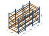 Small light duty industrial storage racks for Production assembly line , 100KG