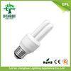 5W T3 Commercial 2U Shaped Compact Fluorescent Lamp With 100% Tricolor