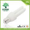 Smart 2U Shaped 5w , 7w , 9w , 11w , 15w E27 / B22 3000h Fluorescent Light Bulbs