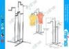 Adjustable Chrome Metal Clothes Rack Clothing Garment Four Way