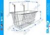 Chrome Slatwall Wire Display Baskets / Wire Mesh Basket for Storage