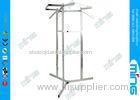 Chrome Printing 3-Way Metal Clothes Rack with Square Tubing Arms