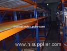 Blue / orange pallet flow racking , high density industrial storage shelves