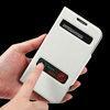 Samsung Galaxy s4 Pu Leather Wallet Cell Phone Cases With Induction Windows
