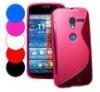 Transparent TPU Phone Case Black , Motorola Moto X Phone Covers