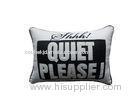Cotton Applique Letter Throw Pillows / Cushion 17 17 inch For Home