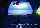 Square Chargeable Illuminated LED Bar Tables With Multi Colors For 2 To 4 People Seat