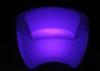 Purple LED Bar Stools Illuminated Chairs With On / Off Switch 97CM90CM72CM