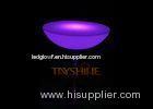 Glowing LED Tall Pub Table With Metal Stand For KTV , Hotel , Garden , Party