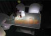 Durable DMX Control LED Coffee Tables , White LED Bar Tables For Birthday Party