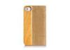 Portable Genuine Leather Flip Phone Case for iPhone 4 / 4S Wallet Phone Protective Case