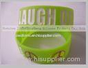 Green Rubber Silicone Energy Bracelet personalized With Debossed Logo