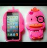 3D Cartoon Animal Yellow Duck Silicone Case For Iphone 5S / 5G