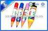 Kids Drawing Plastic Tube Colored Pencils Set With Paster 7 Inch 12 / 24 Pieces