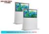 White Indoor / Outdoor HD Floor Standing Digital Signage For Advertising Totem