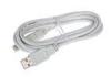 White Long USB Digital Camera / Scanner / Printer Cables Type A To Type B
