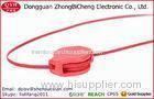 Red Color Two Sided Pull Sync Data Micro Retractable Usb Cable